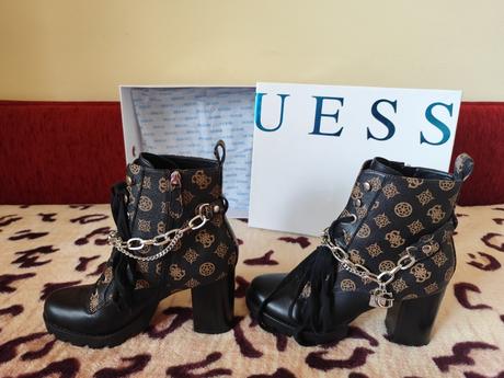 Čižmičky guess na vyššom podpätku, veľ.41, guess,41