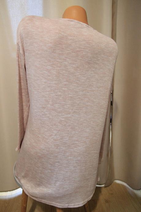 Bledo ružový kardigan, xl, xl