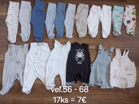 Dupačky, polodupačky, trakáče veľ. 56 - 68, 62