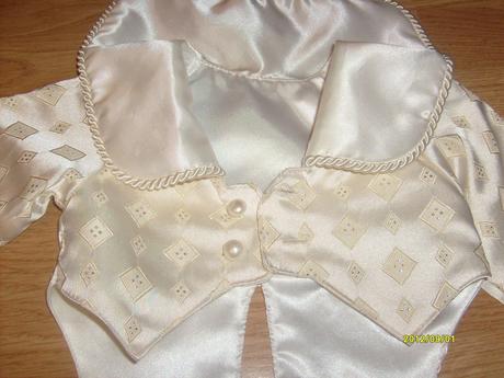 2 dielny satenovy komplet 0-6 mes.na krst, 62