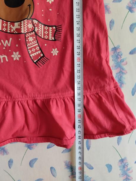 Červena tunika -šaty, bonprix,110