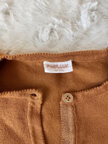 Jemný koňakový svetrík pdl 104, pompdelux,104