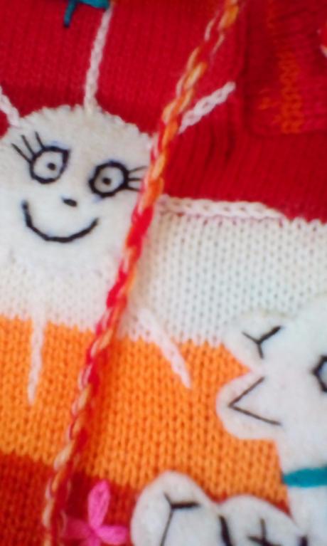 Indiánske šatičky / svetrík pre dievčatko, 74