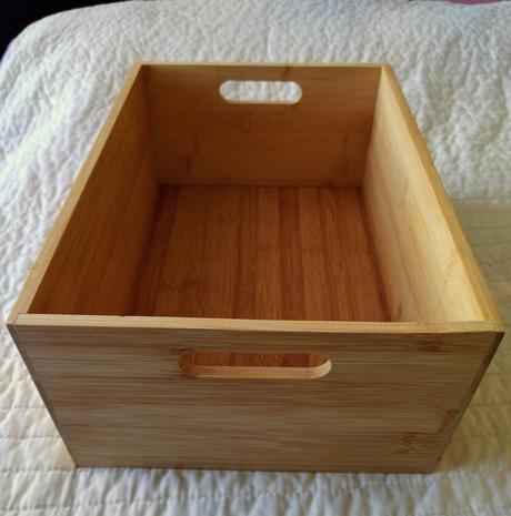 Praktický bambusový úložný box, organizér, 