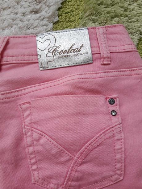 Mierne elastické ružové rifle, s