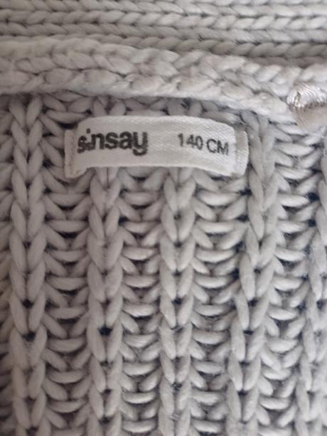 Pletený hrubý sveter, sinsay,140