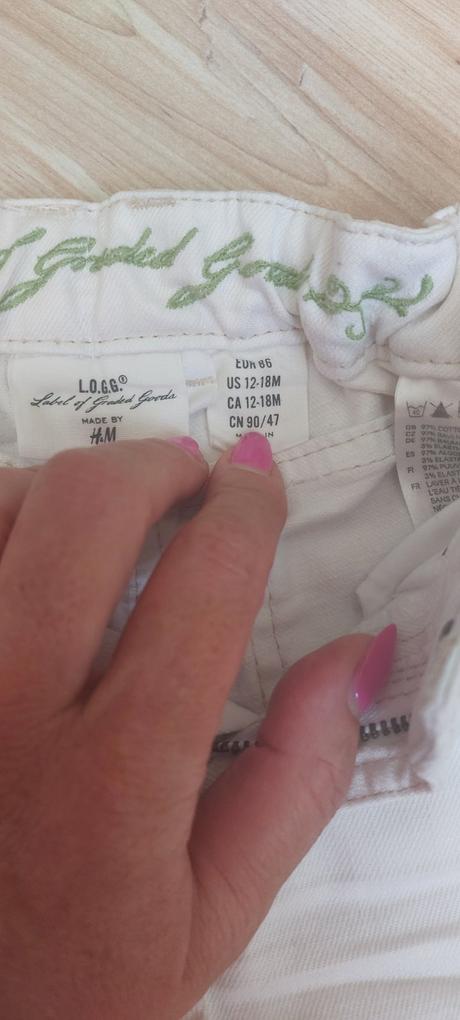 Hm riflove kraťasy, h&m,92
