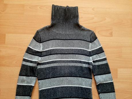 Svetrové pásikavé šaty, next,l