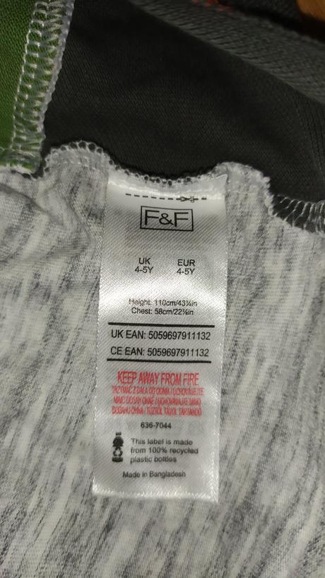 Tričko dlhý rukáv, 110, f&f,110