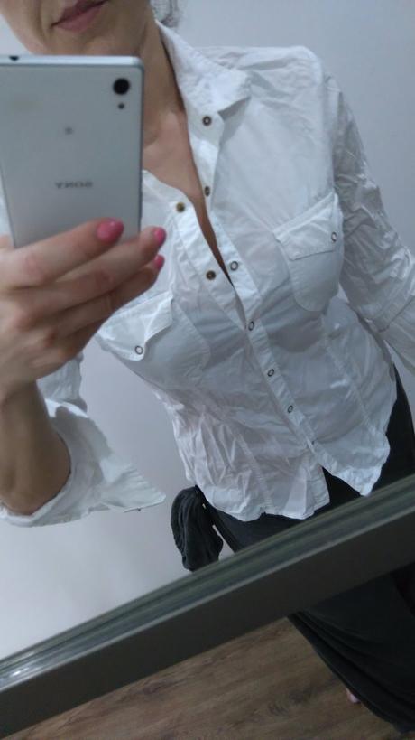 Blúzka hnedá aj biela, m