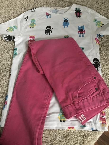 Tricko +nohavice, h&m,134