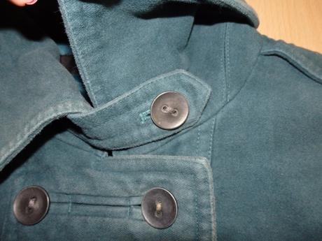 Zeleny dlhy prechodny kabat, next,s