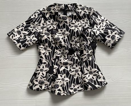 Asos - peplum kvetovaný top, s