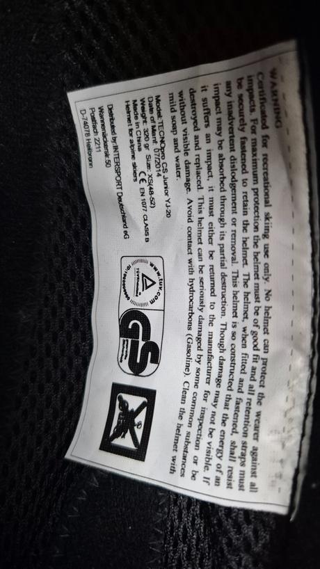 Lyžiarska prilba, xs