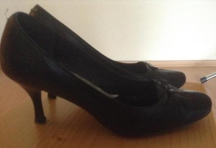 Čierne kožené topánky, 40