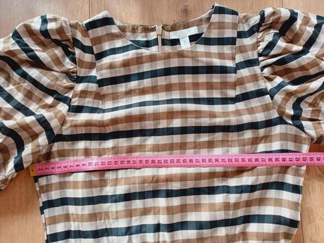Kárované šaty, h&m,36