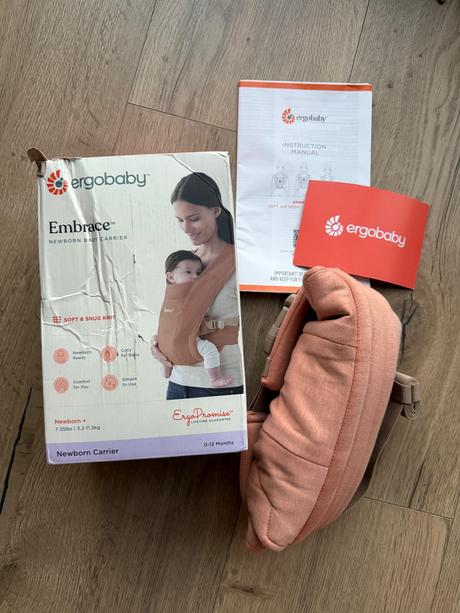 Ergobaby embrace mäkký nosič pre novorodenca, ergo baby