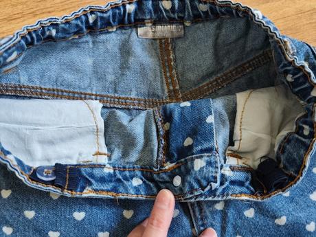 Srdiečkové rifle, v páse posuvná guma, pepco,158