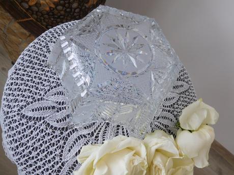 Kryštálová miska v tvare hviezdy-top top stav,, 