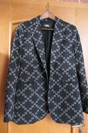 Karl lagerfeld monogram luxusne kvalitne sako s/m, s