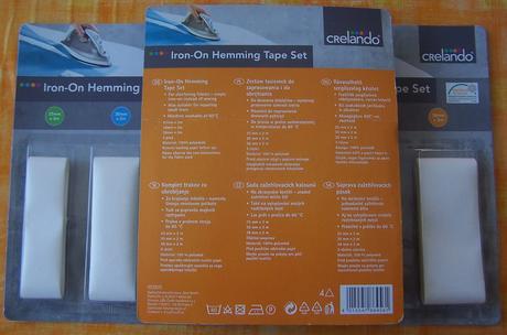 Zažehľovacie pasky na textil, 