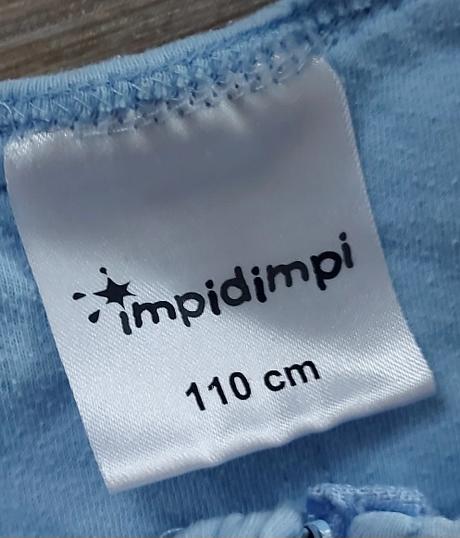 Bledomodrý pásikavý spací vak, impidimpi