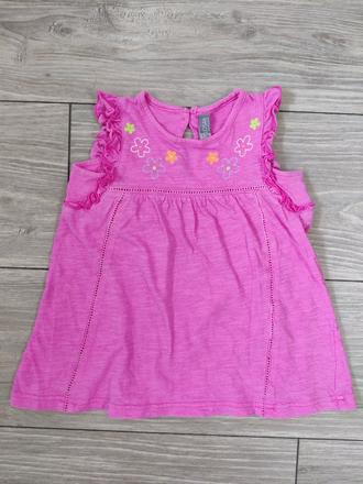 Ľahké letné bavlnené šaty s volánom, losan,80