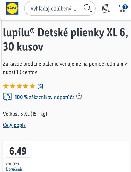 Plienky 6, 15kg +, lupilu a bevola/tesco, lupilu,9 kg - 20 kg