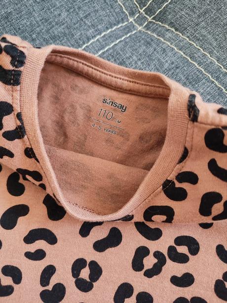 Tričká 2ks / set / komplet leopard sinsay 110, sinsay,110