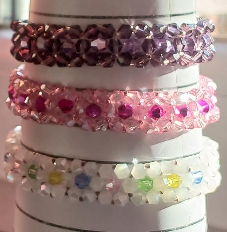 Ligotavé náramky zo sklenených korálok, 