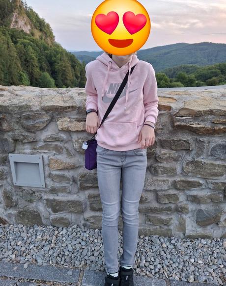 Dámska ružová mikina s kapucňou-nike., nike,m