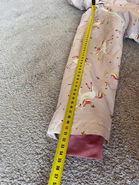 Zateplena nepremokava bunda s jednorozcami, tchibo,128