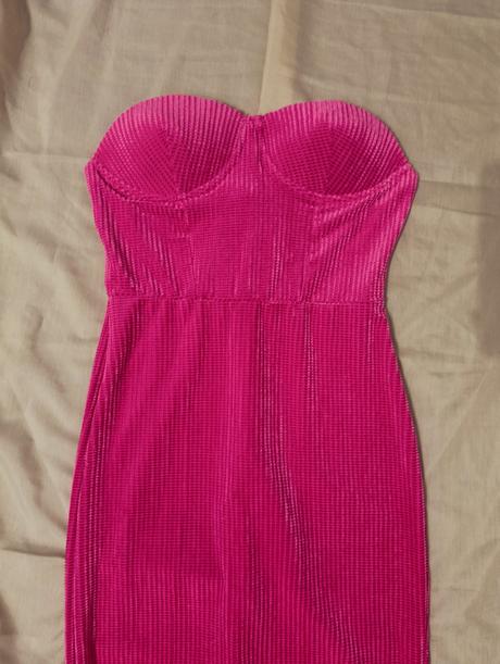 Shein bae ružové šaty, s