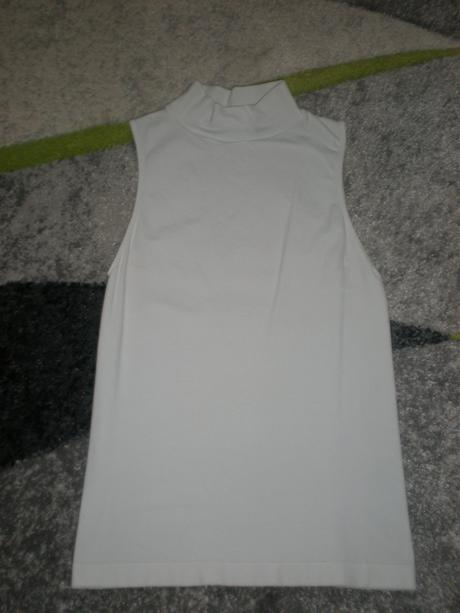 Biele roláčikové tielko, xs