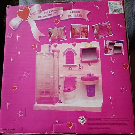 Vintage barbie kúpeľňa,