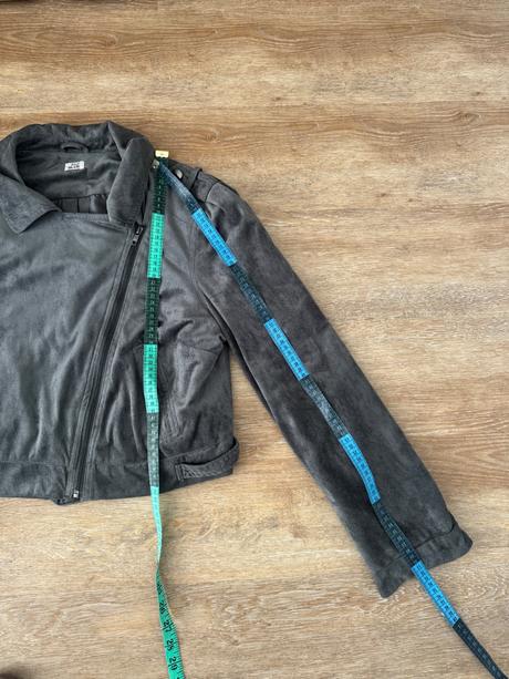 Sivý krivák / velúrová bundička, f&f,xl