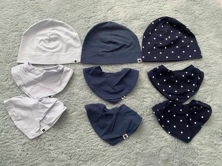 Čiapky a nákrčníky veľ. 98/104, h&m,98