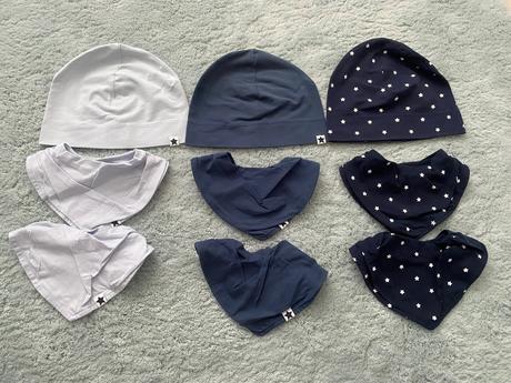 Čiapky a nákrčníky veľ. 98/104, h&m,98