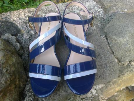 Modré sandálky, 36