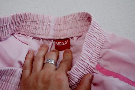 Krátke bledoružové šortky, xs