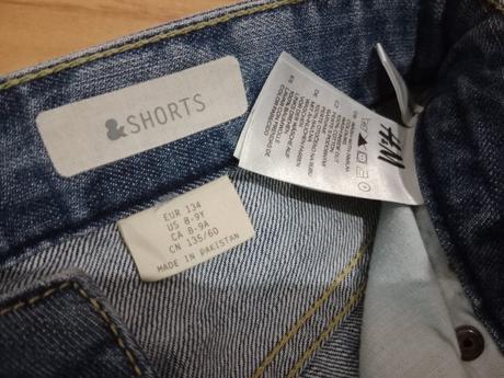Riflové kraťase, h&m,134