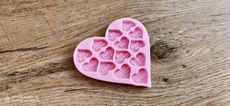 Silikónová forma - srdiečka- 90x85 mm,