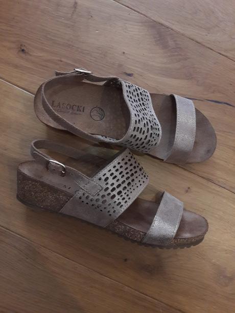 Pohodlné kožené sandále, lasocki,37