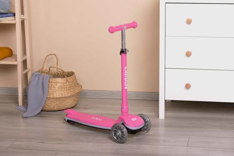 Toyz detská balančná kolobežka carbon so svetelným,