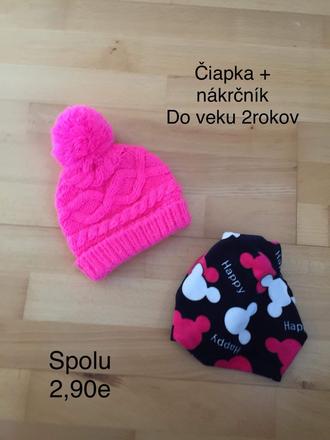 Zimná čiapka + nákrčník, 80