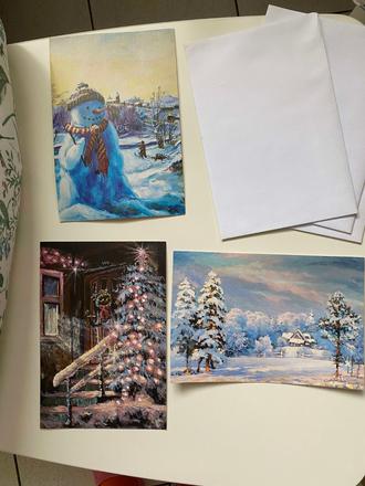 Nádherné vianočné nostalgické pohľadnice vintage,