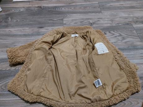 Plyšový kabát, h&m,110
