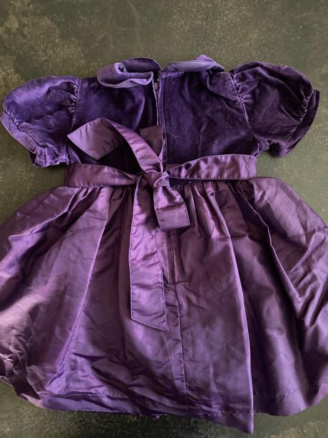 Kombinované fialové šaty 86, 86