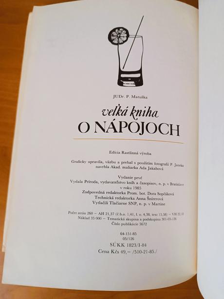 Veľká kniha o nápojoch (1985), 