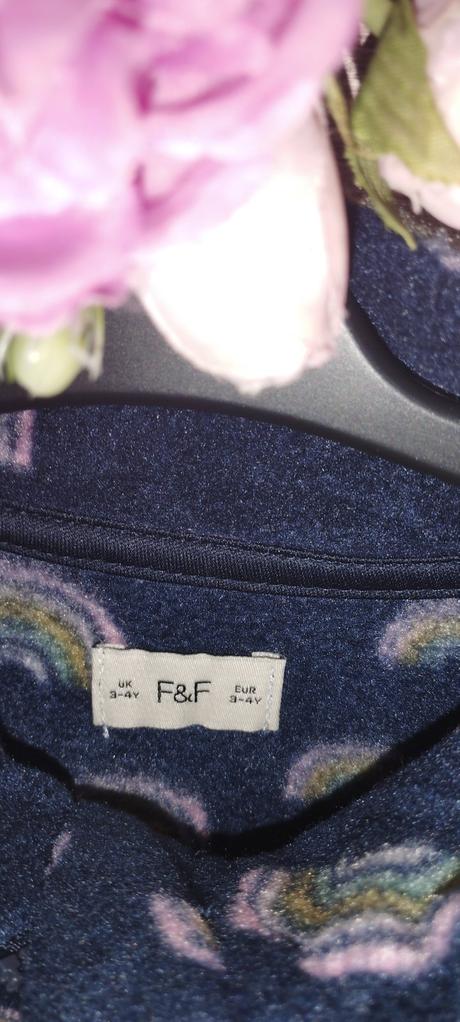 Flisová mikina dúha, f&f,104